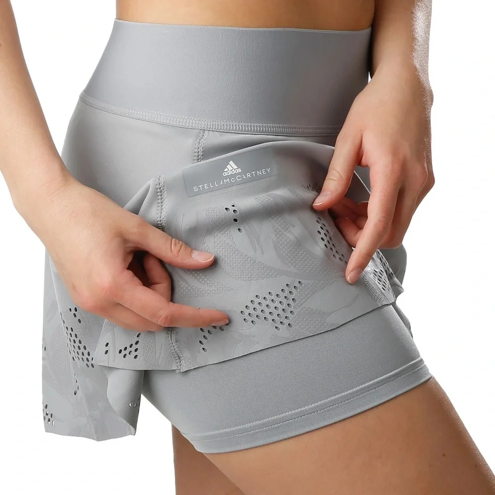 adidas Stella McCartney Court Floral Skirt Women‎ gray workout stretch